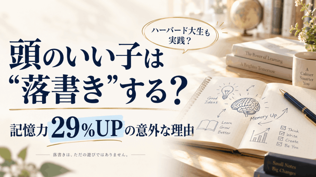 頭のいい子は“落書き”する？ 記憶力29%UPの意外な理由