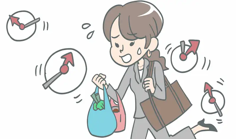 不登校児の親が仕事で忙しい様子