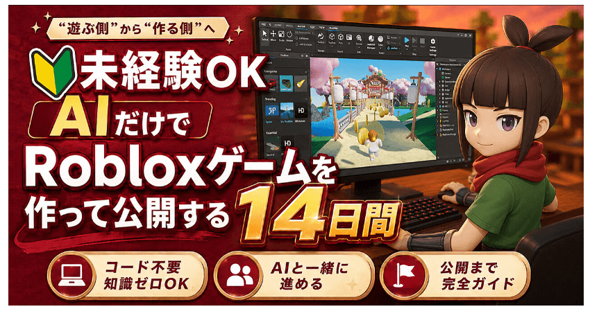Robloxゲームを作って公開する１４日間の教材
