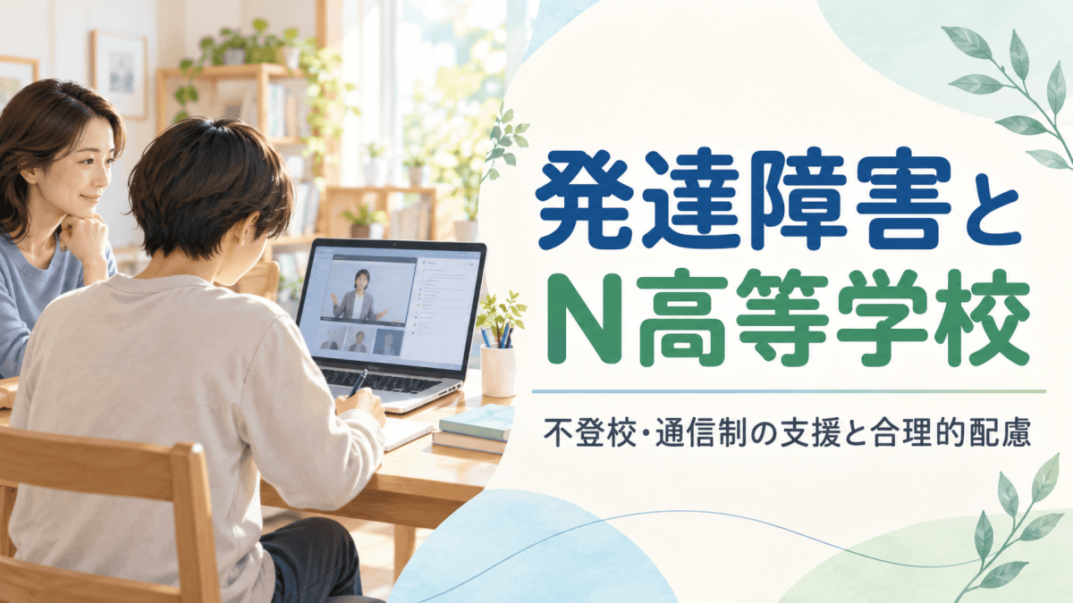 発達障害のある子が通信制高校を検索している様子